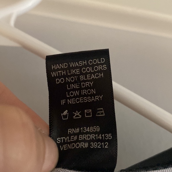 White cross cross top with faux leather trim - Picture 5 of 5